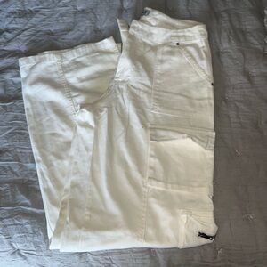 Women White Cargo Pants